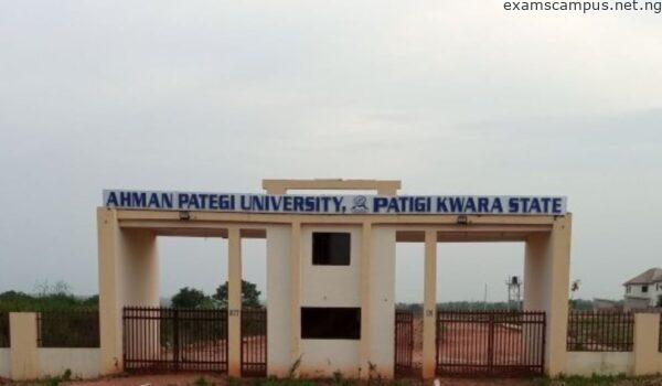 Ahman Pategi University Post UTME/Direct Entry Form