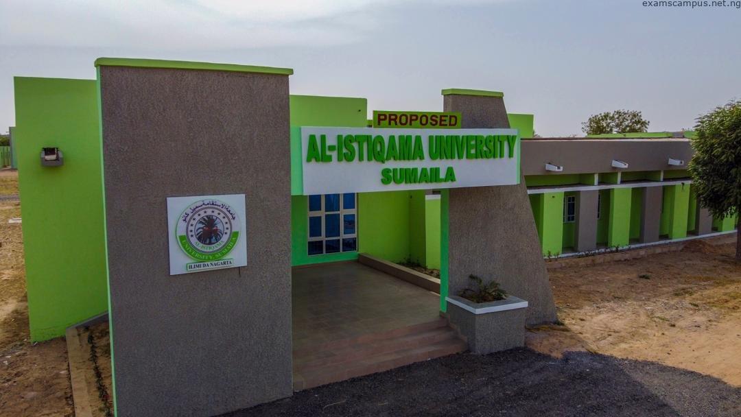 Al-Istiqama University Post UTME/Direct Entry 2024/2025